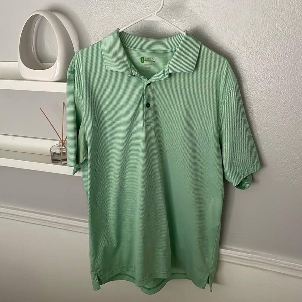 Izod green 1/4 Golf shirt